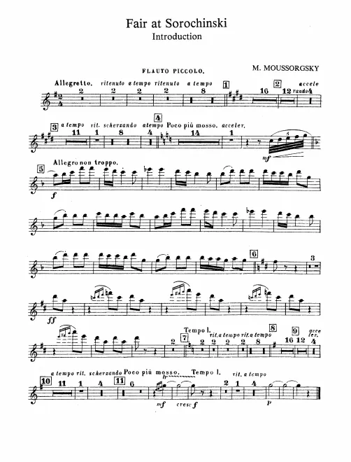 Piccolo, Flute 1/2