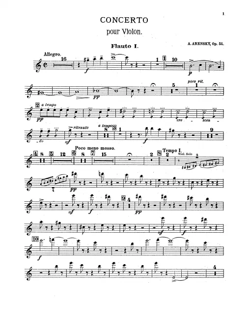 Flute 1, 2