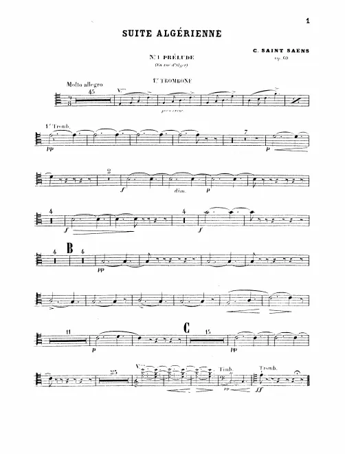 Trombone 1, 2, 3, Tuba