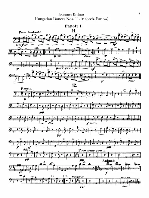 Bassoon 1, 2