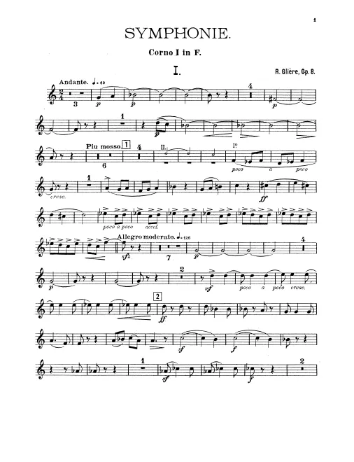 Horn 1, 2, 3, 4 (F)
