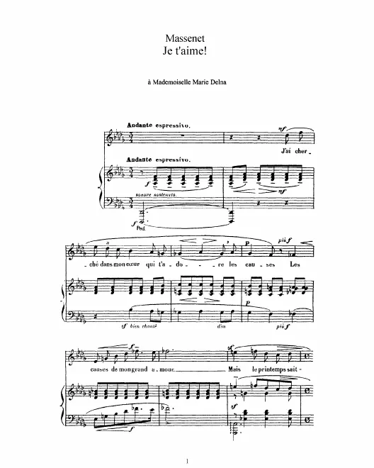 Complete Score (D major: high voice and piano)