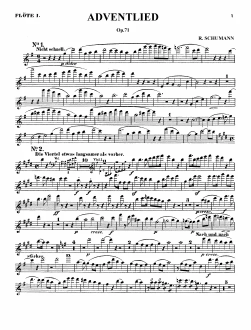 Flute 1, 2