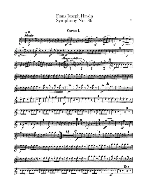 Horn 1, 2 (D/G)