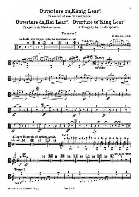 Trombone 1, 2, 3, Tuba (Ophecleide)