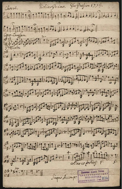 Violins I, II, Violas