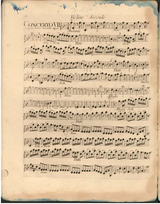 Violins II (solo and ripieno)