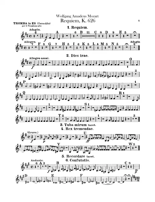 Trumpet (E♭, alternative for Alto Trombone)