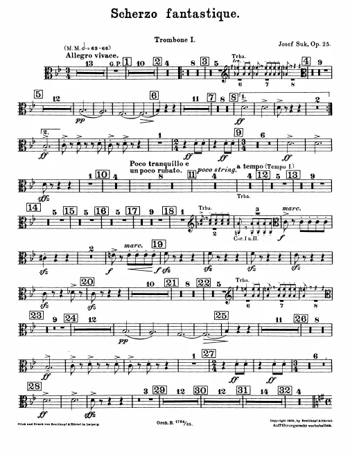 Trombone 1, 2, 3, Tuba