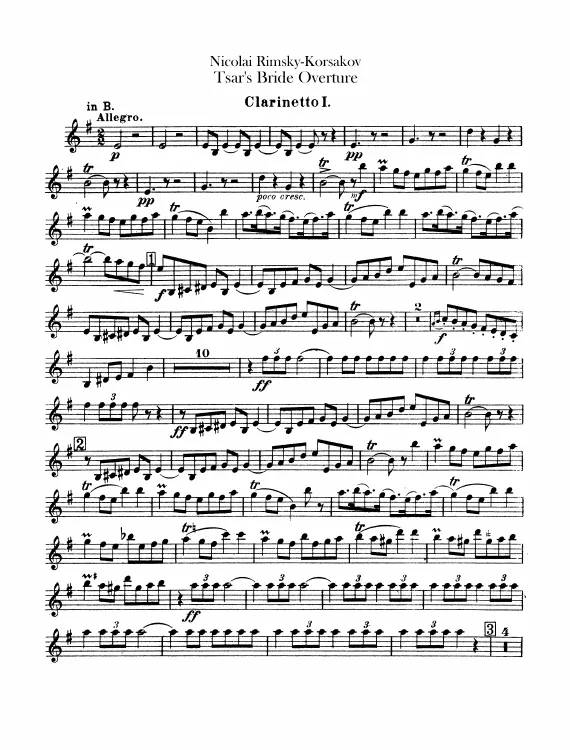 Clarinets 1, 2 (B/A)
