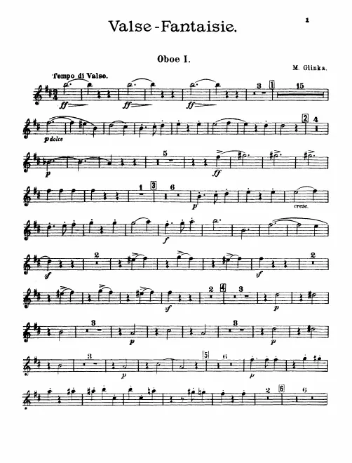 Oboe 1, 2