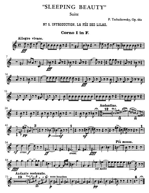Horn 1, 2, 3, 4 (F)