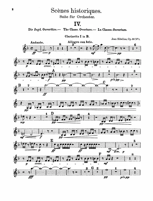 Clarinet 1, 2 (B)