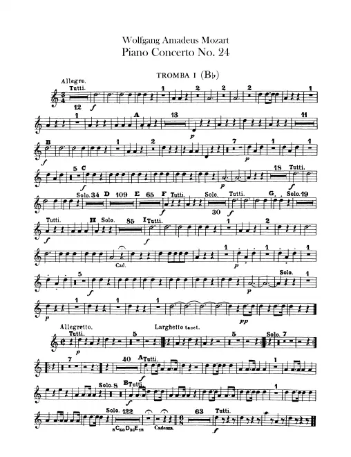 Trumpet 1, 2 (C, B transposed)