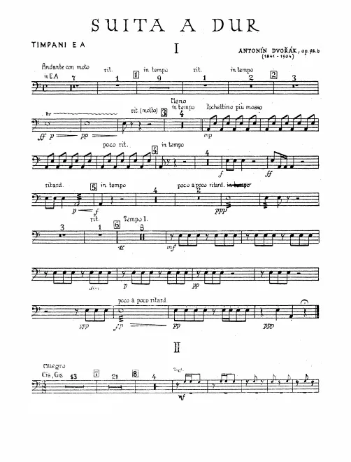 Timpani, Bass Drum/Cymbals, Triangle