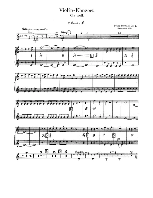 Horn 1, 2 (E)