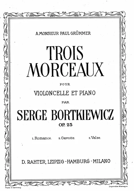Piano Score and Cello Part