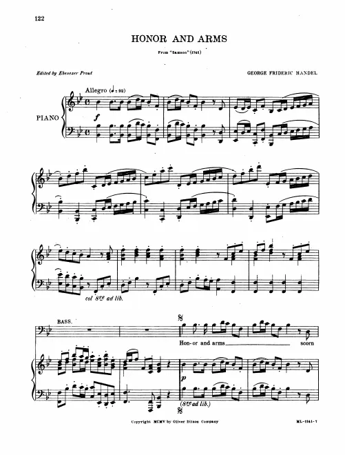 Aria: Honor and arms (Bass)