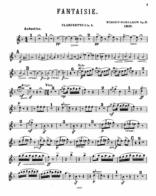 Clarinet 1, 2 (A)
