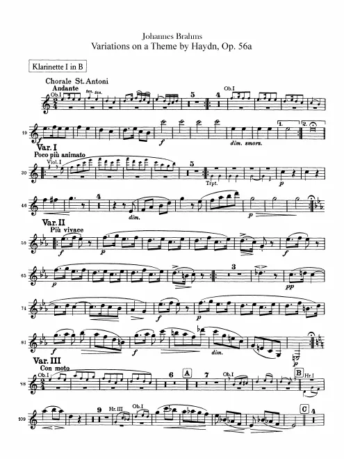 Clarinet 1, 2 (B)
