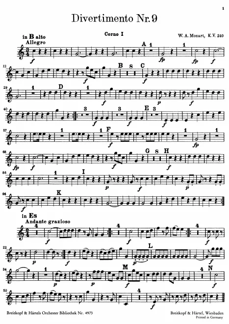 Horn 1 (B alto, E)