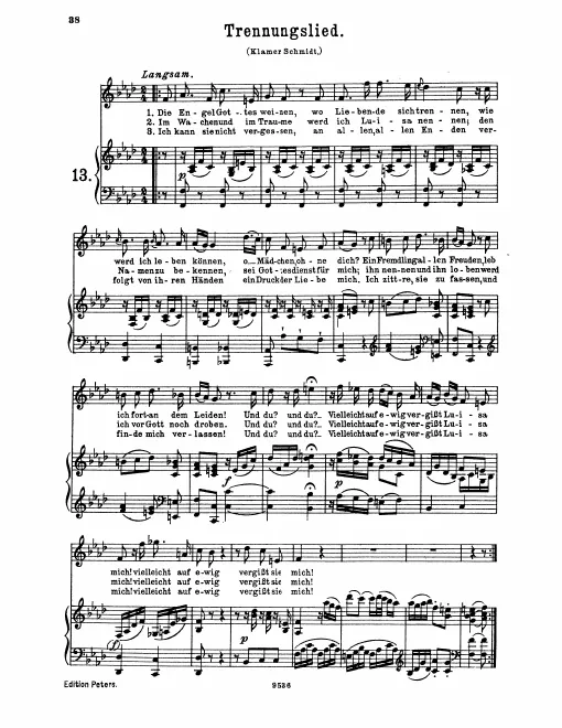 Complete Score (original / high voice, )