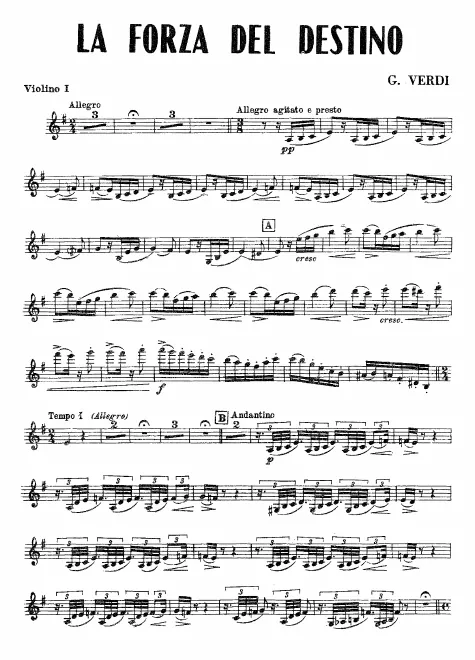 Violins I, II
