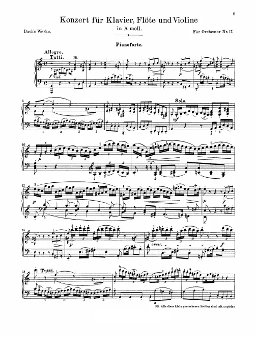 Piano (Harpsichord) solo
