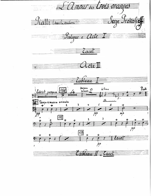 Cymbals, Side Drum, Triangle
