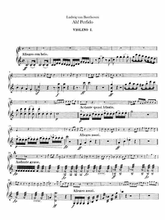 Violins I, II