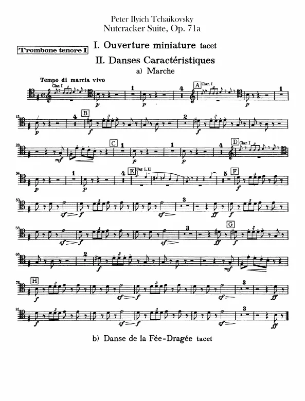 Trombone 1, 2, 3, Tuba