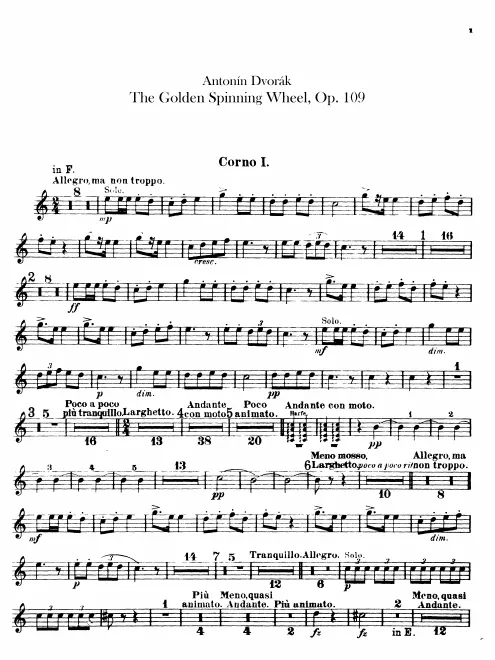 Horn 1, 2, 3, 4 (F, E)