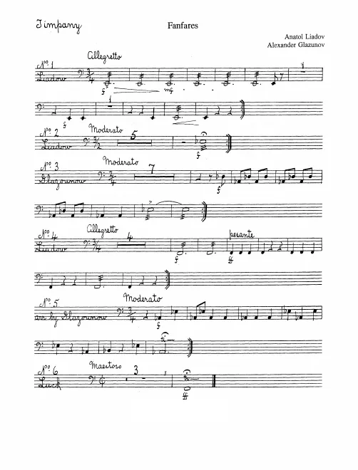 Timpani, Snare Drum/Cymbals