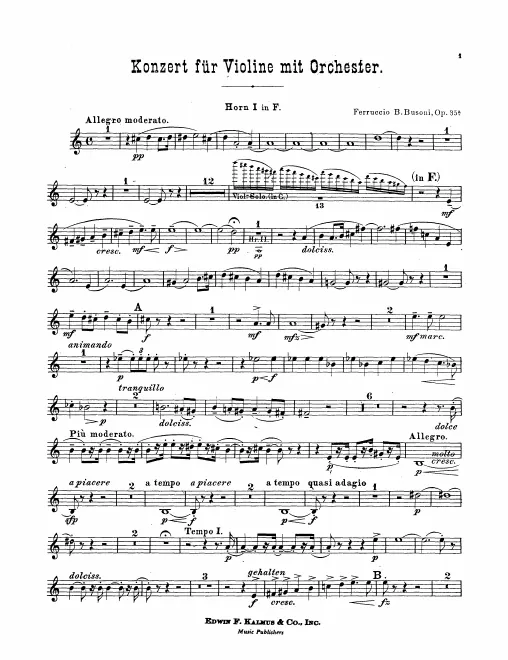 Horn 1, 2, 3, 4 (F)