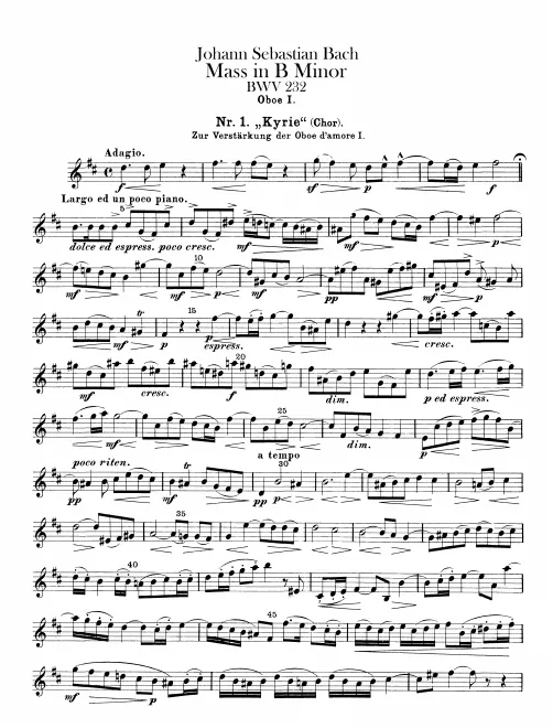 Oboe 1, 2, 3, Oboe d’amore 1, 2 (A)