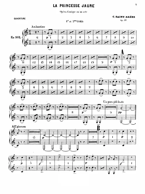 Horn 1/2 (G), 3/4 (E)
