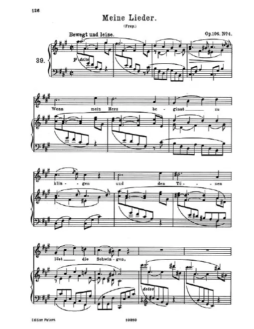 4. Meine Lieder
