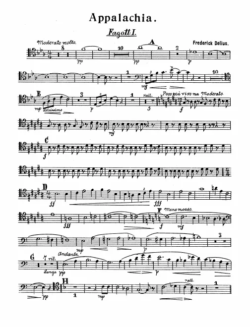 Bassoon 1, 2, 3, Contrabassoon