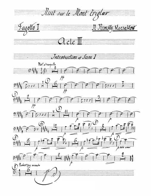 Bassoon 1, 2, 3/Contrabassoon
