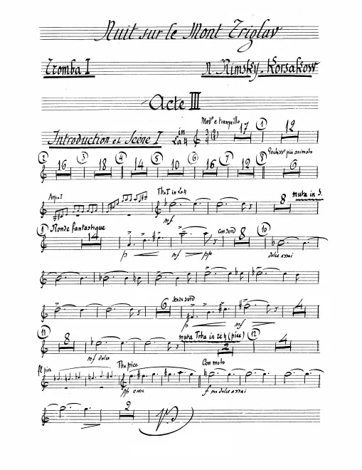 Trumpet 1 (A/B/D/E), 2 (A/B), 3 (contralto E/F)
