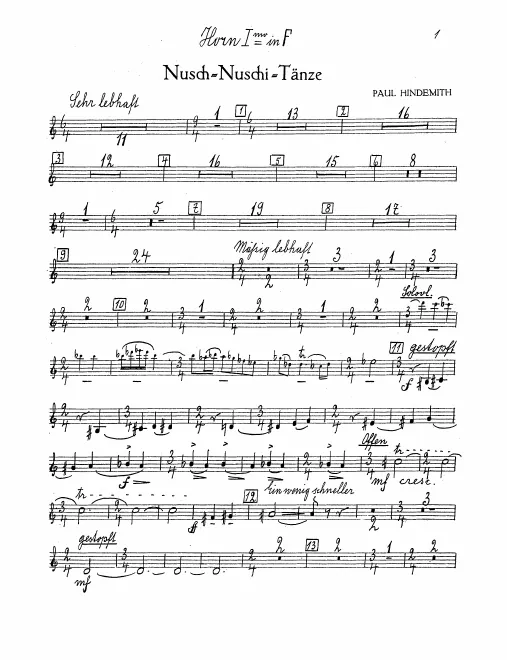 Horn 1, 2 (F)