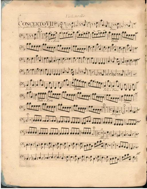Cellos (solo and ripieno)