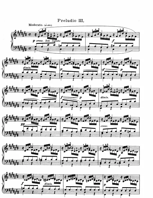 3. Præludium and Fuga in , BWV 872