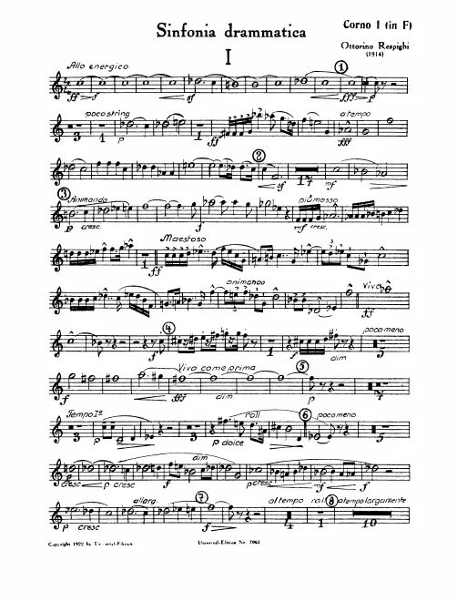 Horn 1, 2, 3, 4, 5, 6 (F)