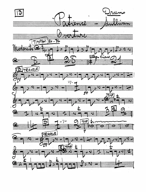 Timpani/Triangle/Bass Drum/Cymbals/Snare Drum
