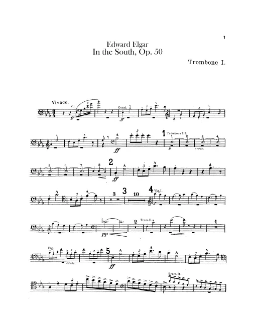 Trombone 1, 2, 3, Tuba