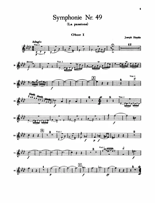 Oboe 1, 2