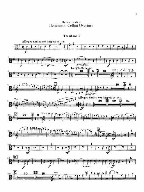 Trombone 1, 2, 3, Tuba
