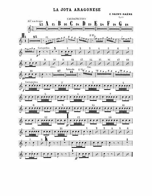Castanets, Tambourine, Cymbals/Bass Drum