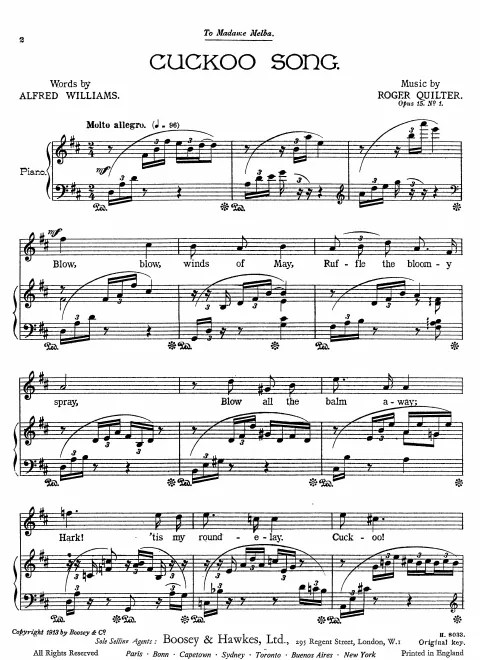 1. Cuckoo Song